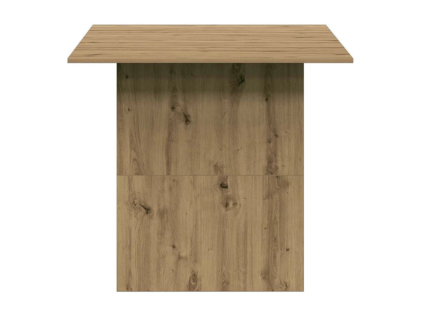 Tavolo da pranzo artigianale in rovere 180x90x76 cm in legno ingegnerizzato