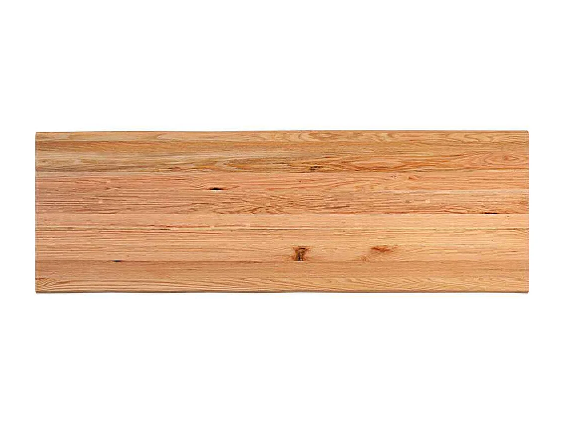 Table à manger avec bord naturel 240x80x74 cm bois massif chêne