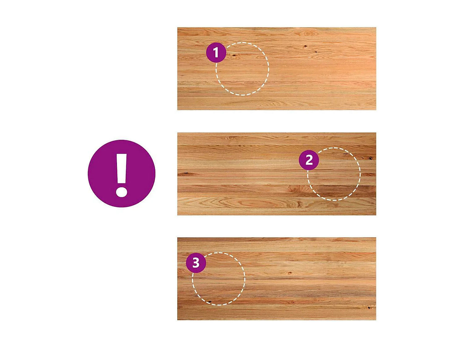 Table à manger marron clair bois de chêne massif rectangulaire