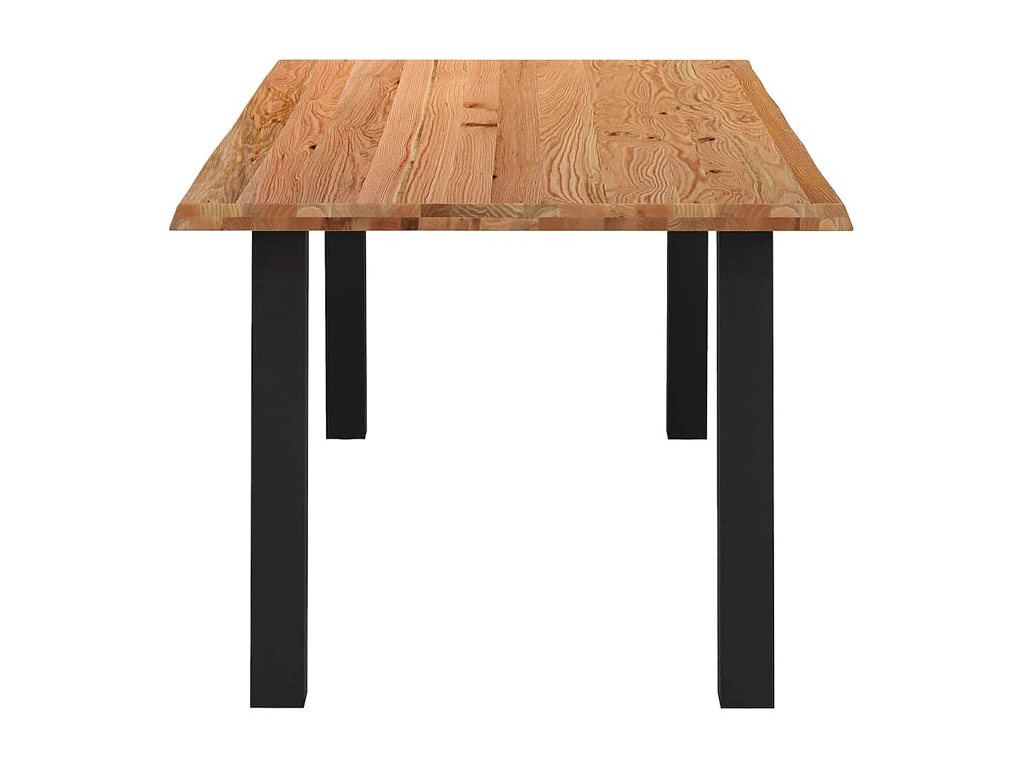 Table à manger bord naturel bois massif chêne rectangulaire