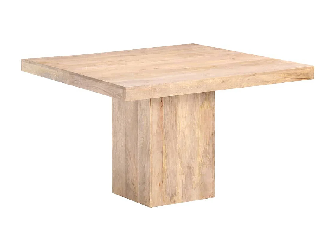 Mesa de jantar 120x120x77 cm Madeira maciça de manga