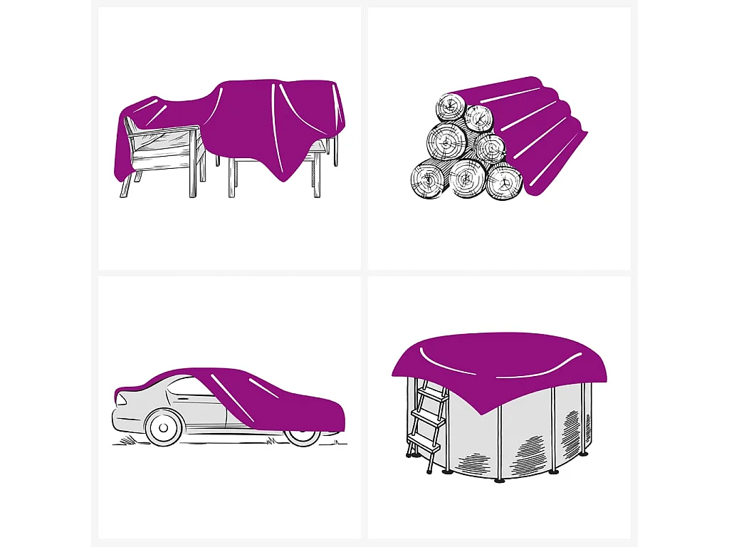 Bache blanc ? 4 m 600 /m2