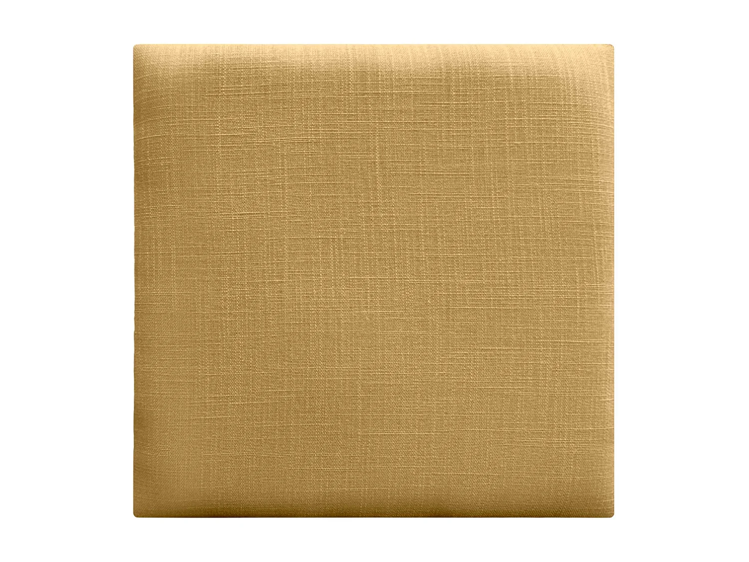 DHOME Ensemble de 1 Panneau mural en lin autocollant, absorption acoustique, protection contre les chocs et têtes de lit (Moutarde, 60x60cm, x1)