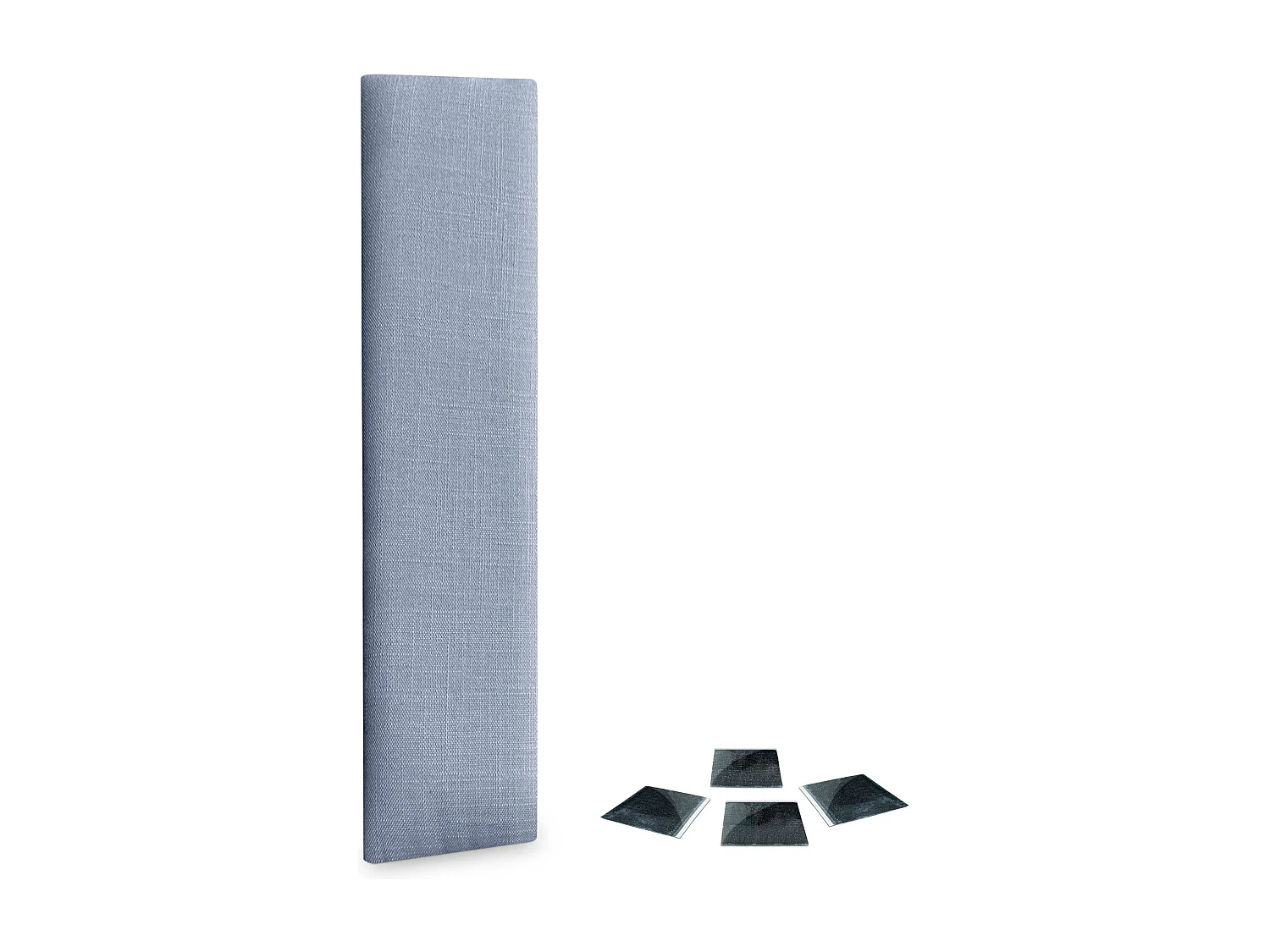 DHOME Juego de 1 Panel Tapizado de Lino Pack Autoadhesivos para Pared Acústicos Absorbentes Protección Impactos Cabeceros (Azul, 60x30cm, x1)