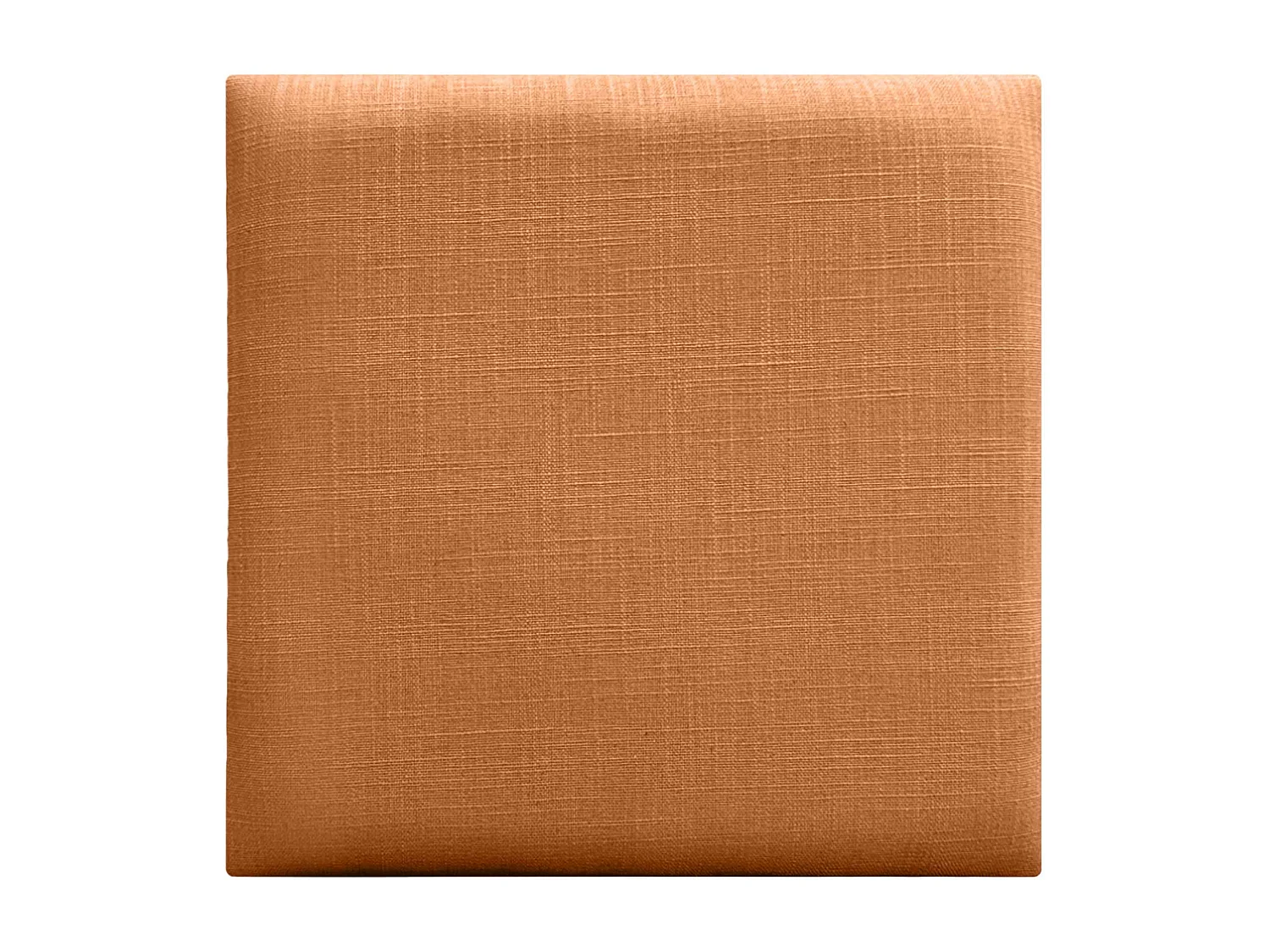 DHOME Ensemble de 1 Panneau mural en lin autocollant, absorption acoustique, protection contre les chocs et têtes de lit (Orange, 50x50cm, x1)