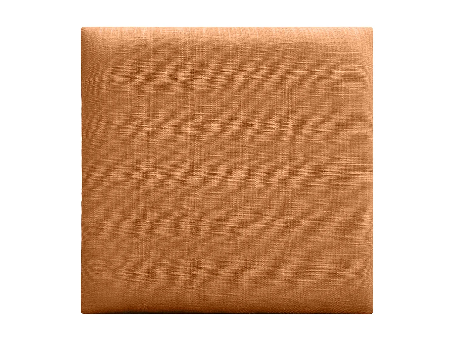 DHOME Ensemble de 8 Panneaux muraux en lin autocollants, absorption acoustique, protection contre les chocs et Têtes de Lit (Orange, 50x50cm, x8)