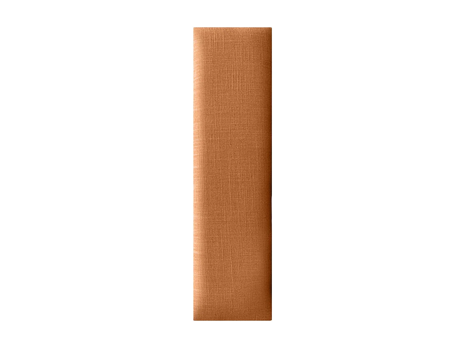 DHOME Ensemble de 6 Panneaux muraux en lin autocollants, absorption acoustique, protection contre les chocs et Têtes de Lit (Orange, 60x20cm, x6)