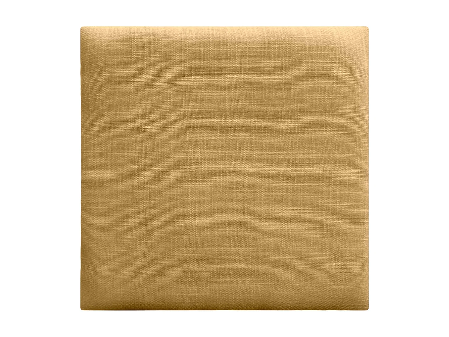 DHOME Ensemble de 8 Panneaux muraux en lin autocollants, absorption acoustique, protection contre les chocs et Têtes de Lit (Moutarde, 50x50cm, x8)