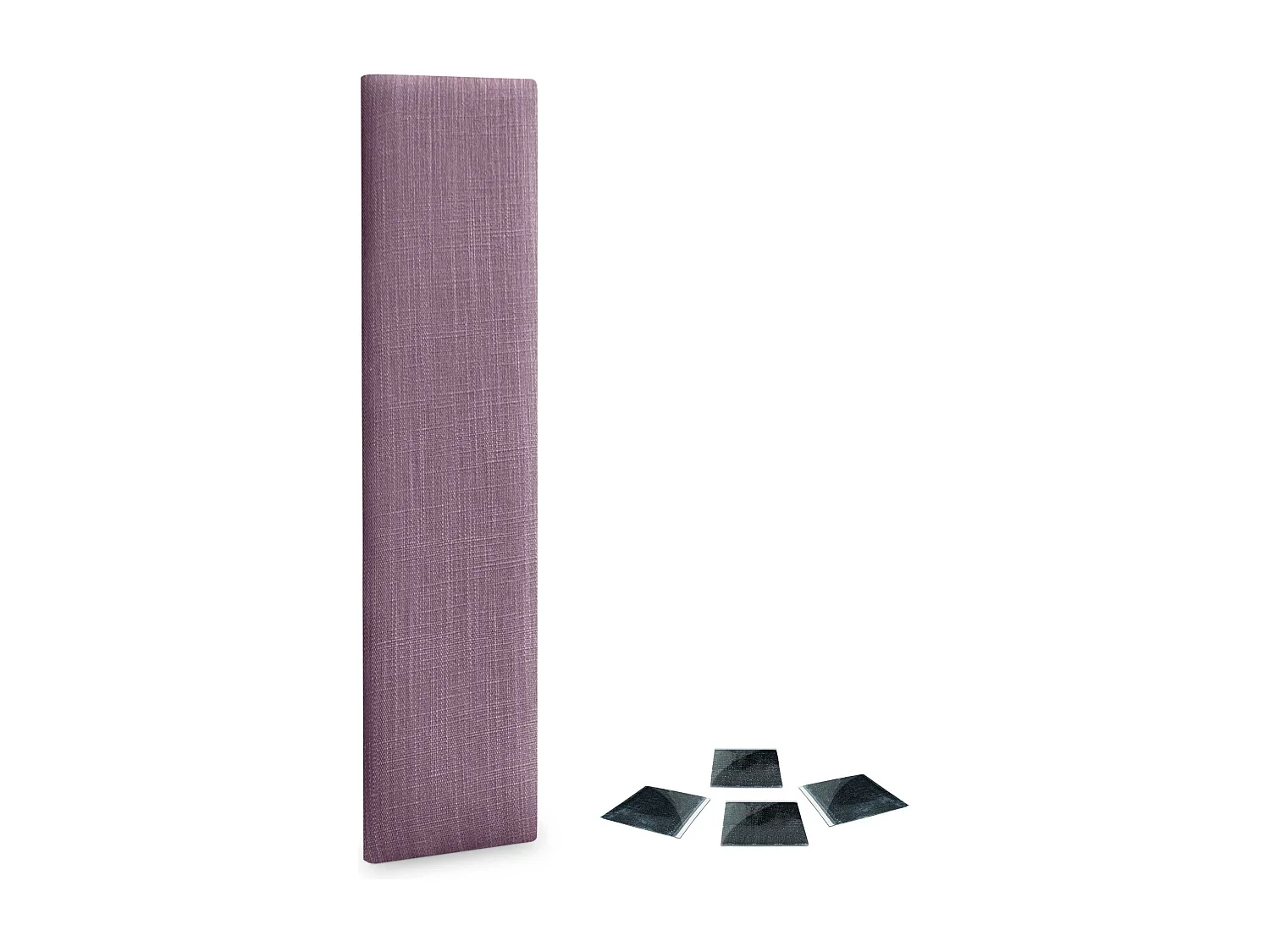 DHOME Ensemble de 1 Panneau mural en lin autocollant, absorption acoustique, protection contre les chocs et têtes de lit (Lilas, 60x20cm, x1)