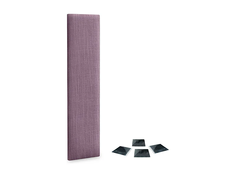 DHOME Ensemble de 1 Panneau mural en lin autocollant, absorption acoustique, protection contre les chocs et têtes de lit (Lilas, 60x20cm, x1)