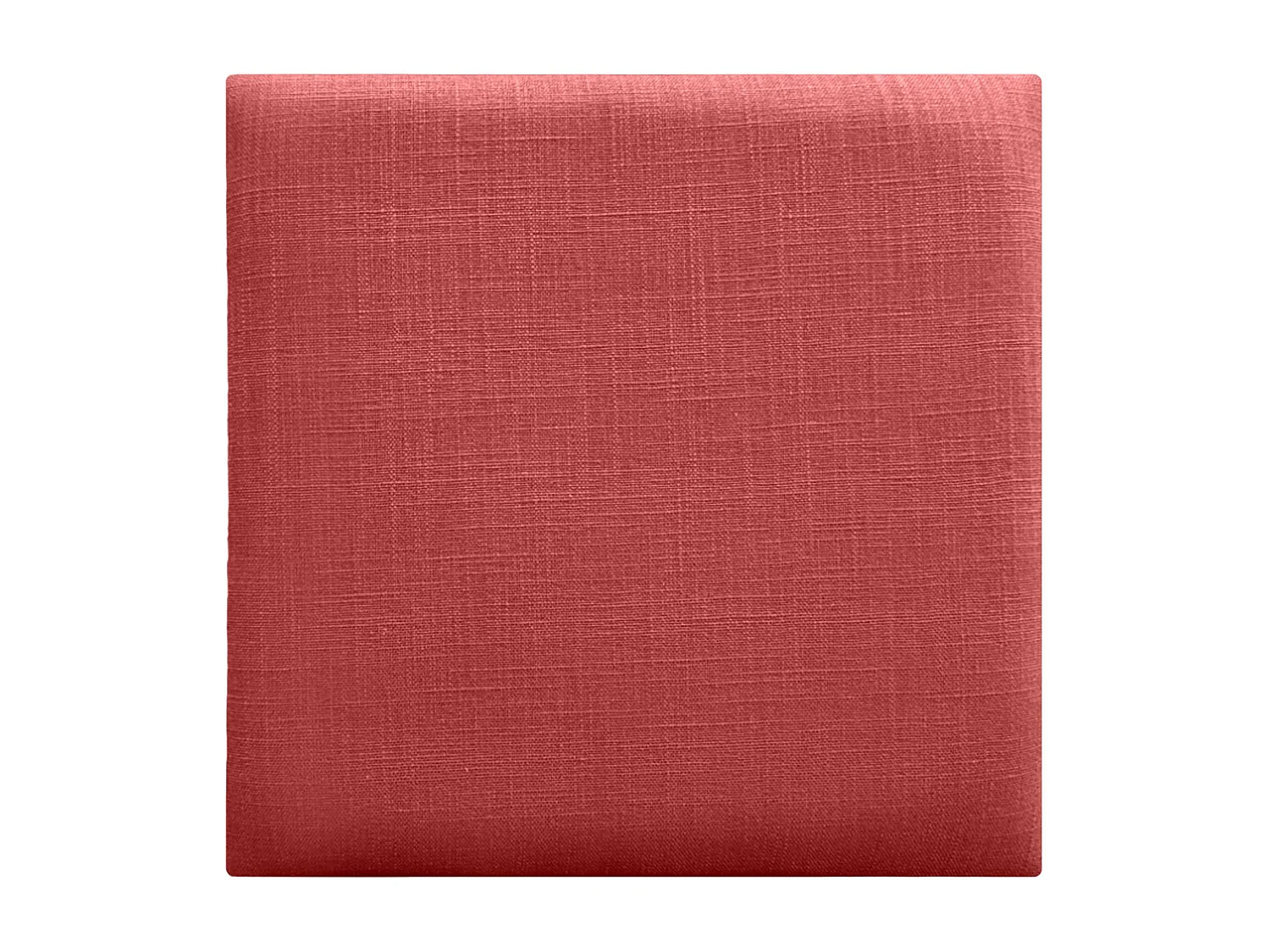 DHOME Ensemble de 1 Panneau mural en lin autocollant, absorption acoustique, protection contre les chocs et têtes de lit (Rouge, 50x50cm, x1)