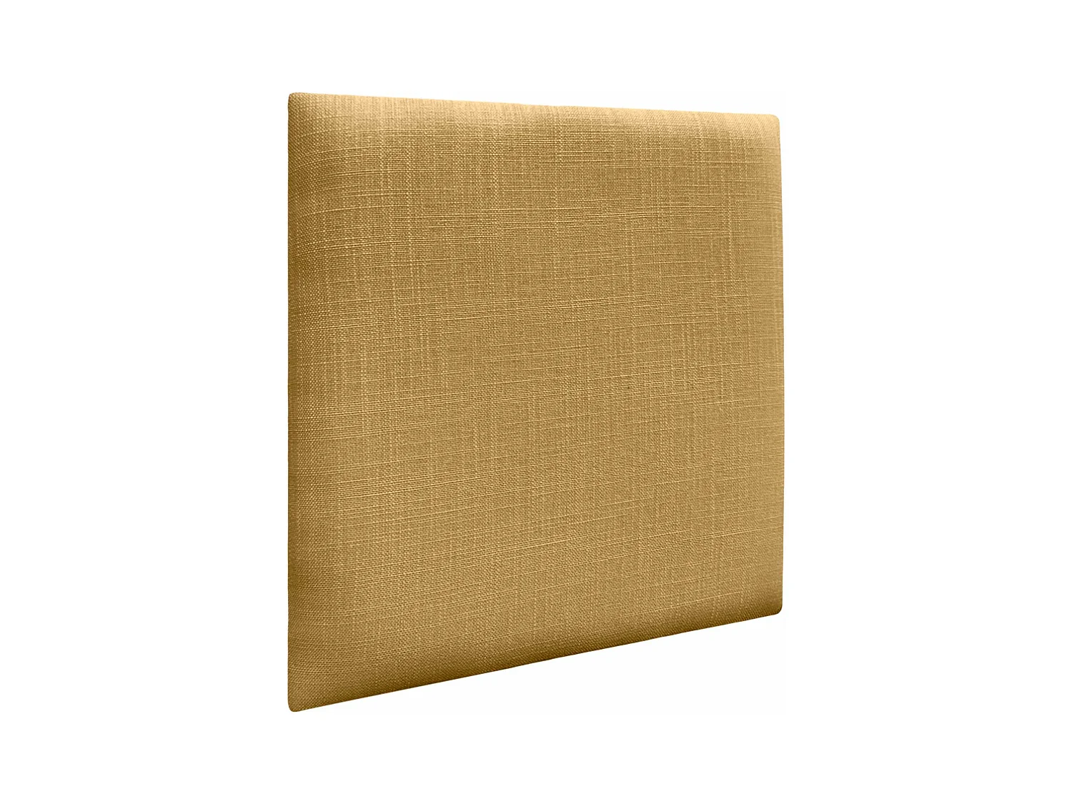 DHOME Ensemble de 1 Panneau mural en lin autocollant, absorption acoustique, protection contre les chocs et têtes de lit (Moutarde, 50x50cm, x1)