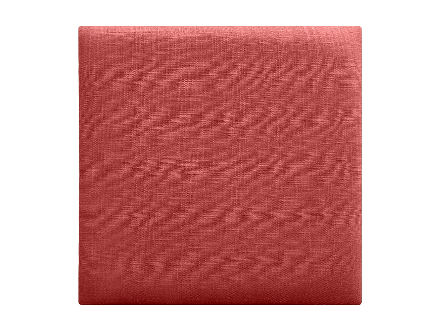 DHOME Set di 8 Pannelloi Rivestitoi in Lino Autoadesivo per Parete Fonoassorbentei Protettivoi dagli Impatti Testiera (Rosso, 50x50cm, x8)