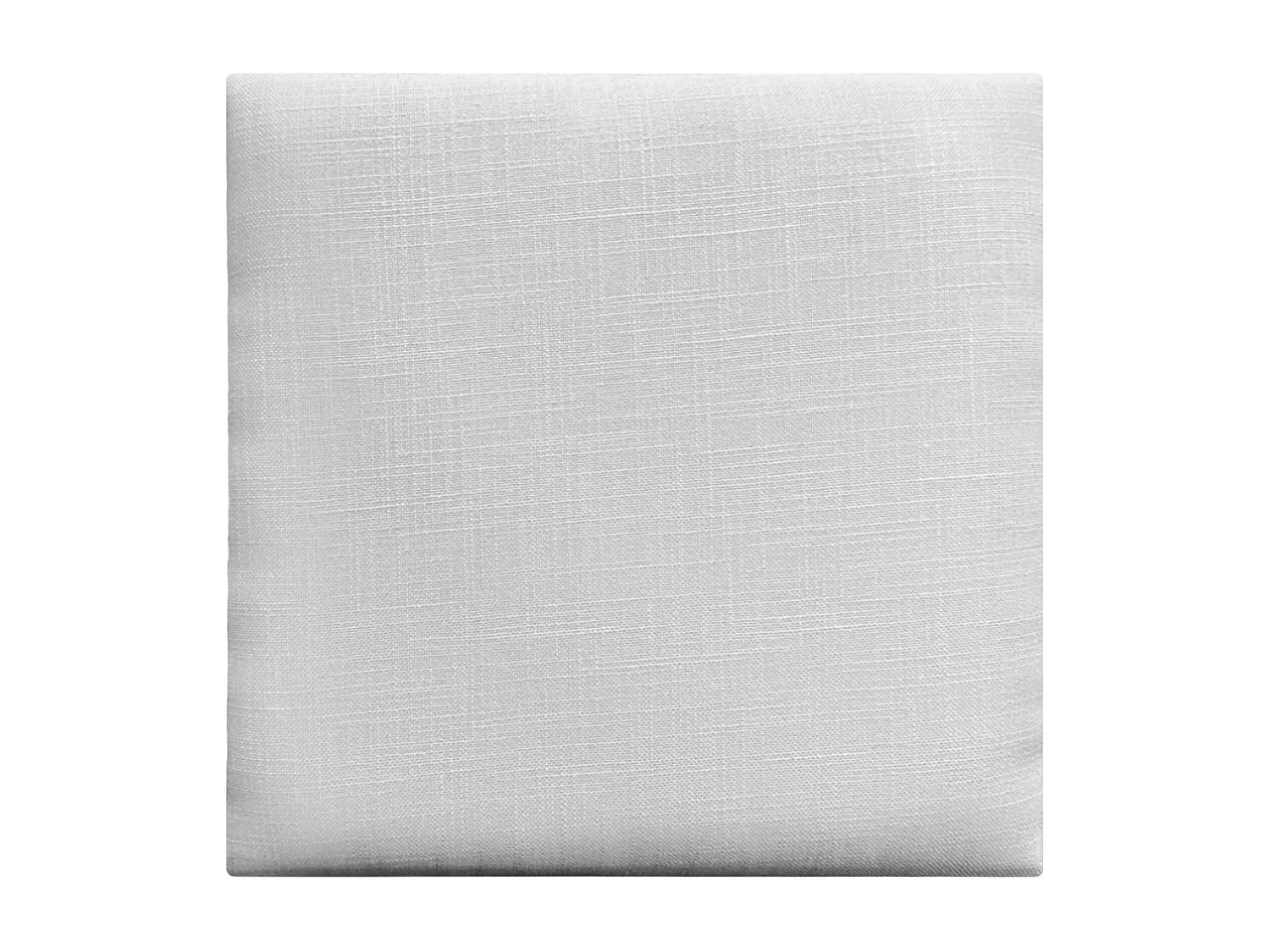 DHOME Ensemble de 6 Panneaux muraux en lin autocollants, absorption acoustique, protection contre les chocs et Têtes de Lit (Blanc, 60x60cm, x6)