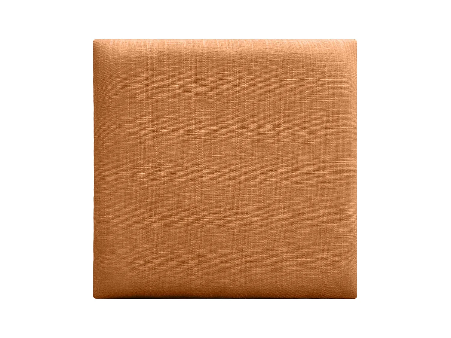 DHOME Ensemble de 6 Panneaux muraux en lin autocollants, absorption acoustique, protection contre les chocs et Têtes de Lit (Orange, 50x50cm, x6)
