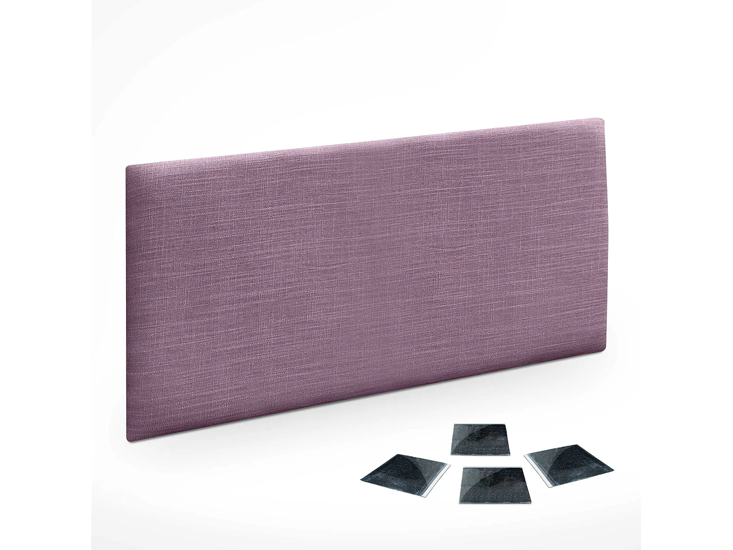 DHOME Ensemble de 1 Panneau mural en lin autocollant, absorption acoustique, protection contre les chocs et têtes de lit (Lilas, 60x40cm, x1)