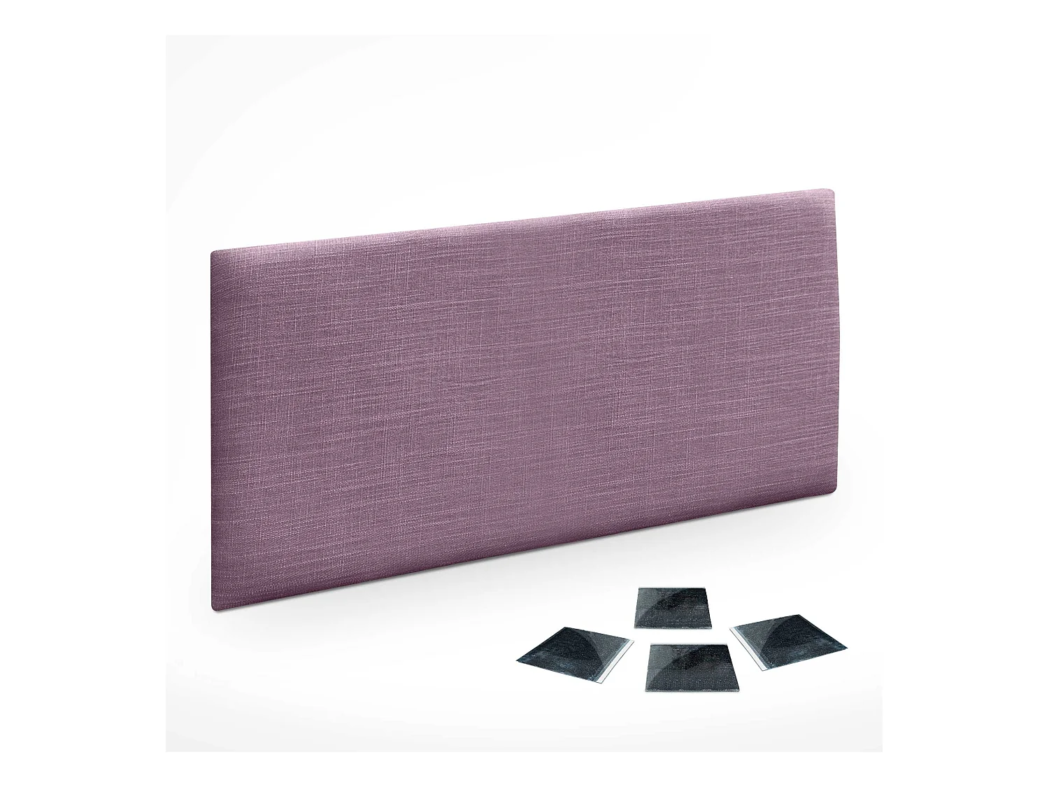 DHOME Ensemble de 1 Panneau mural en lin autocollant, absorption acoustique, protection contre les chocs et têtes de lit (Lilas, 60x40cm, x1)