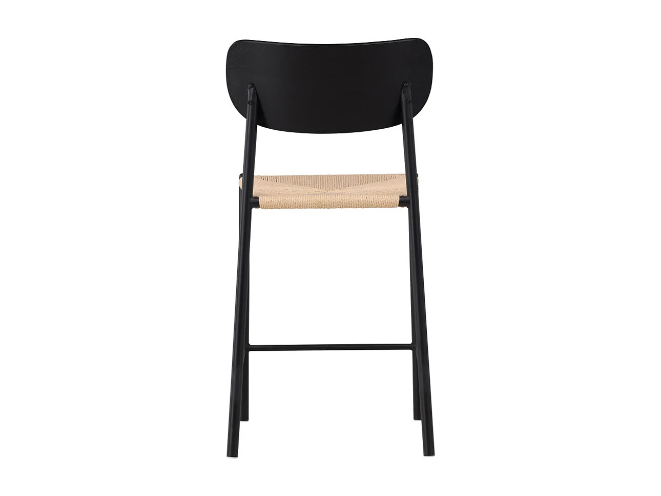 Chaise de Bar Design "Polly" 101cm Noir