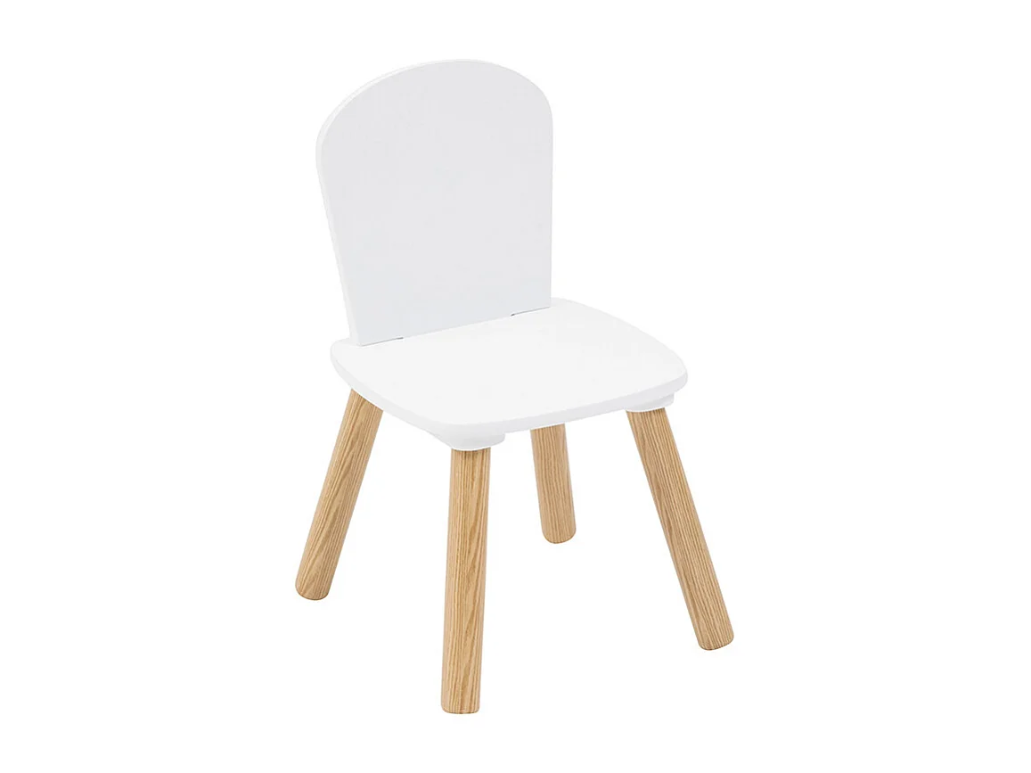 Table Enfant & 2 Chaises "Alex" 58cm Blanc