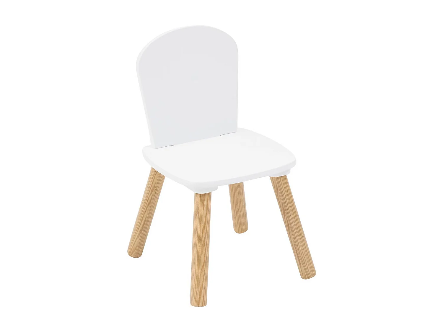 Table Enfant & 2 Chaises "Alex" 58cm Blanc