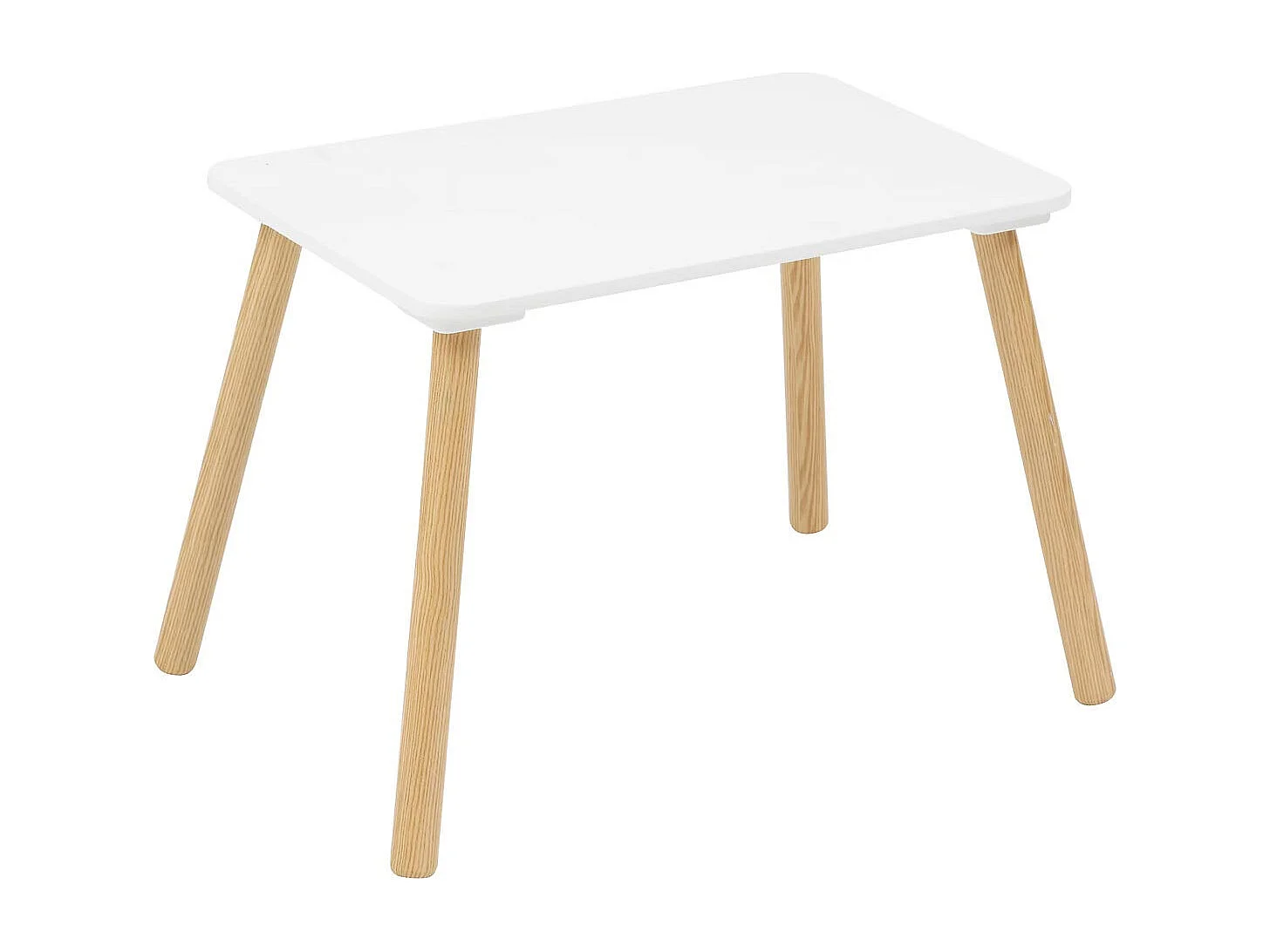 Table Enfant & 2 Chaises "Alex" 58cm Blanc