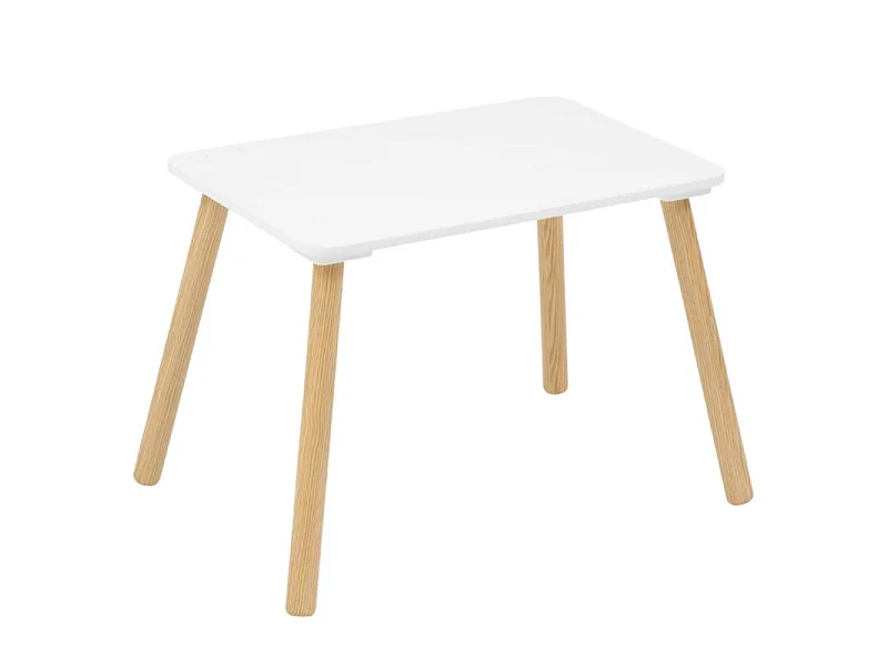 Table Enfant & 2 Chaises "Alex" 58cm Blanc