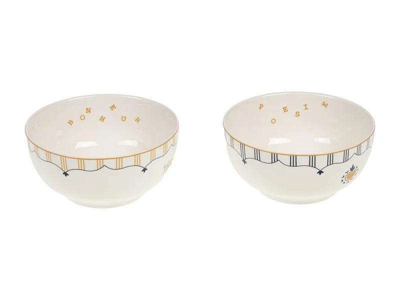 Coffret 2 bols poésie