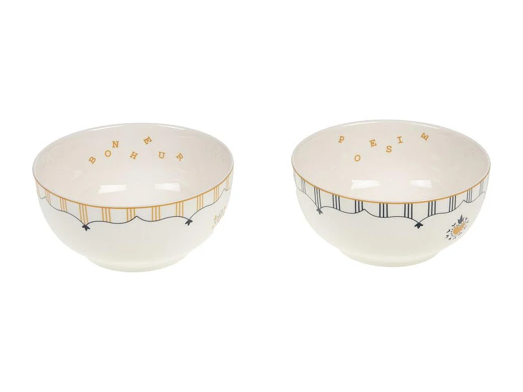 Coffret 2 bols poésie