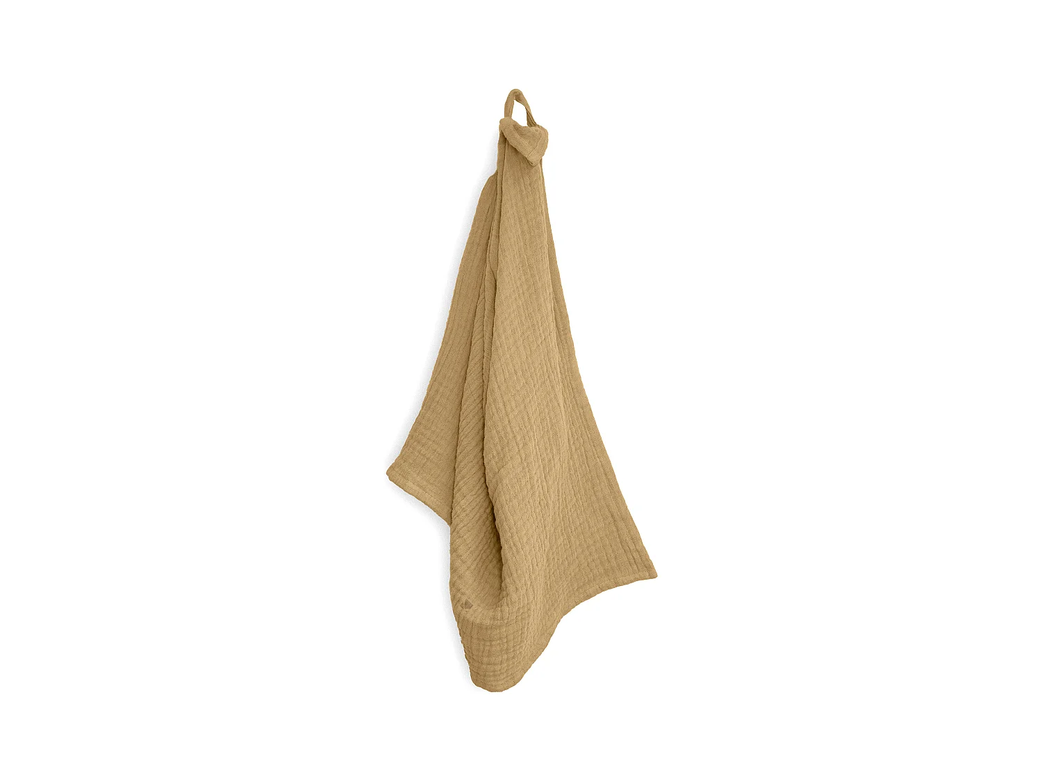 Trio de torchon de cuisine 40x60 cm mousseline de coton KEA TABLE marron houblon