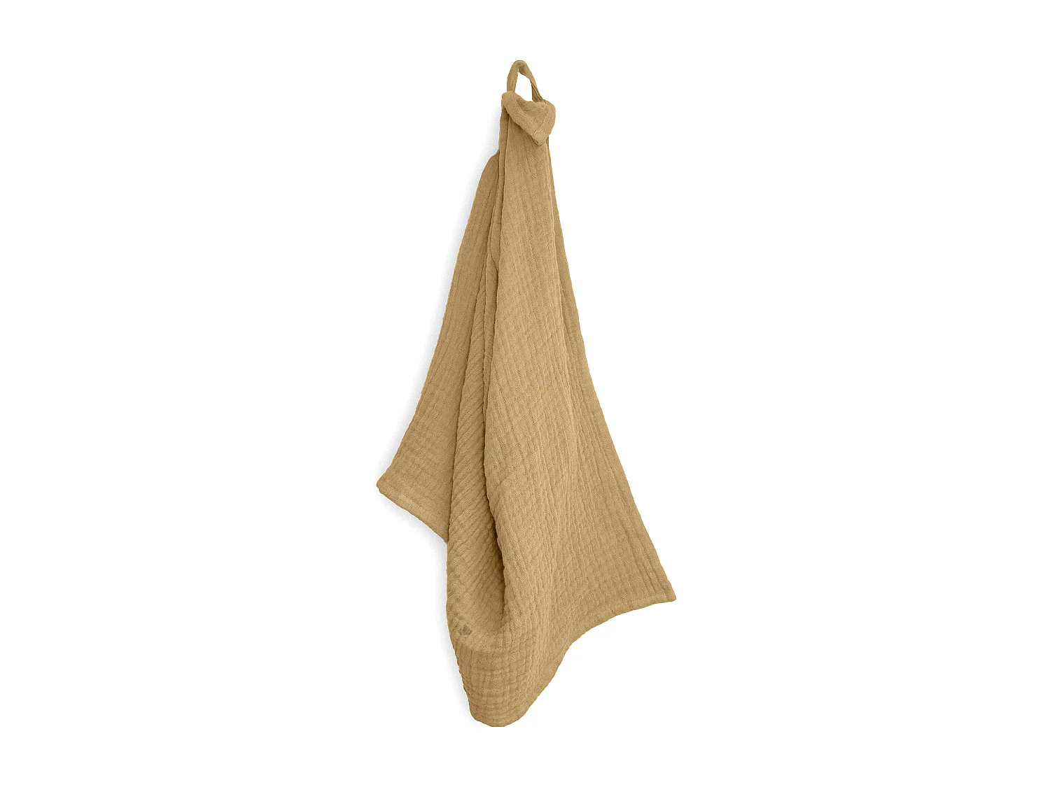 Trio de torchon de cuisine 40x60 cm mousseline de coton KEA TABLE marron houblon