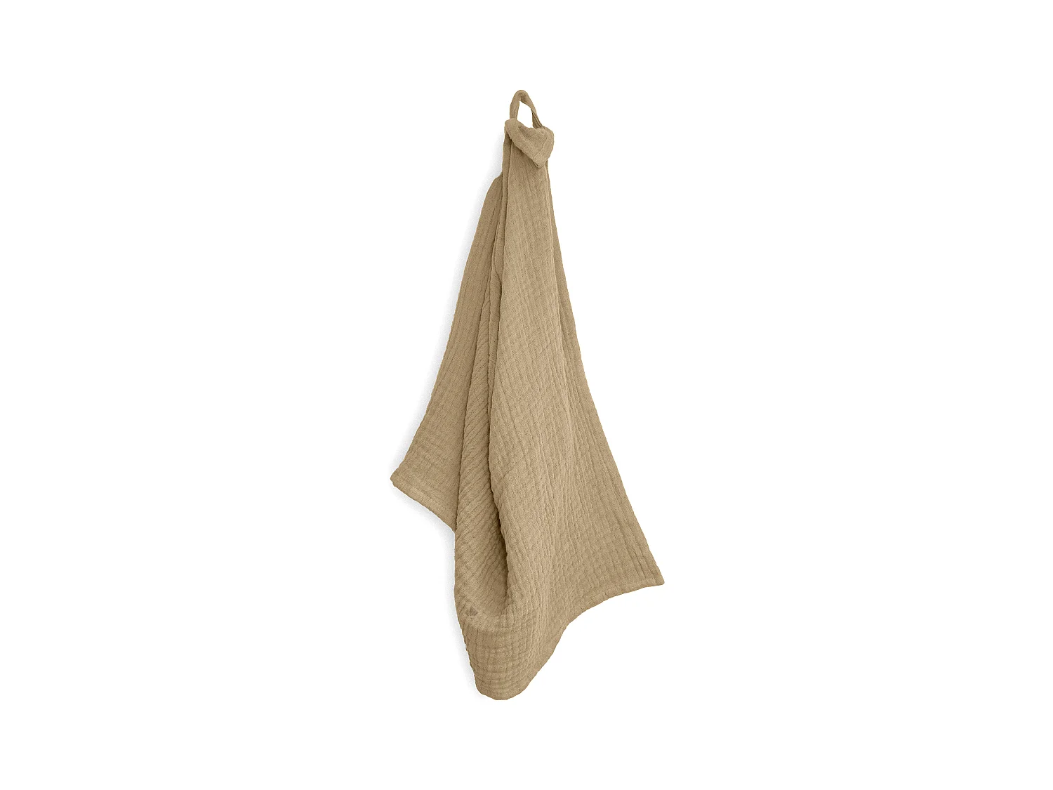 Trio de torchon de cuisine 40x60 cm mousseline de coton KEA TABLE marron camel