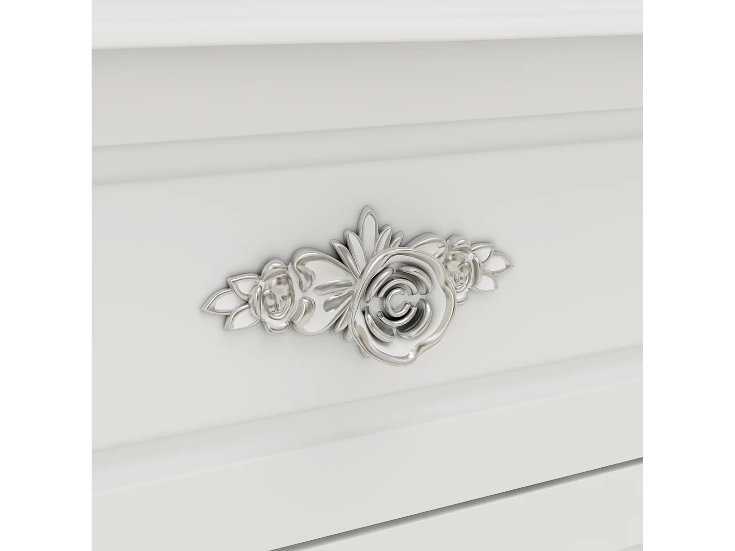 Grote kaptafel met LED-verlichting en oversized rechthoekige spiegel,Metalen handgreep met patroon, 9 lades,110x50x137 cm,Wit