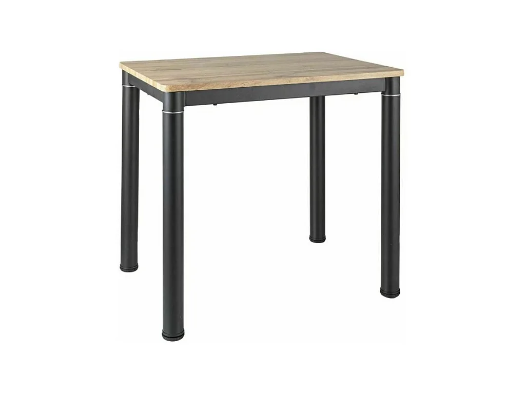 Stół DAMAR 80x60 dąb artisan/czarny mat