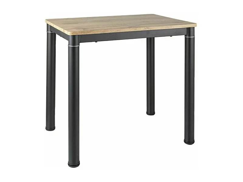 Stół DAMAR 80x60 dąb artisan/czarny mat
