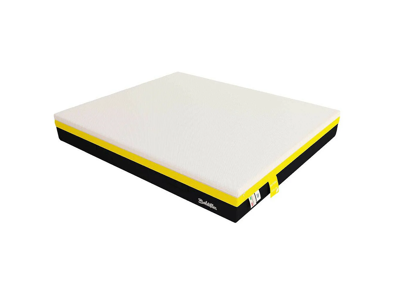 Materasso Lattice e Cocco Natura Eco 25 con Fodera Sfoderabile in Cotone Naturale, Singolo misura 90x190 cm