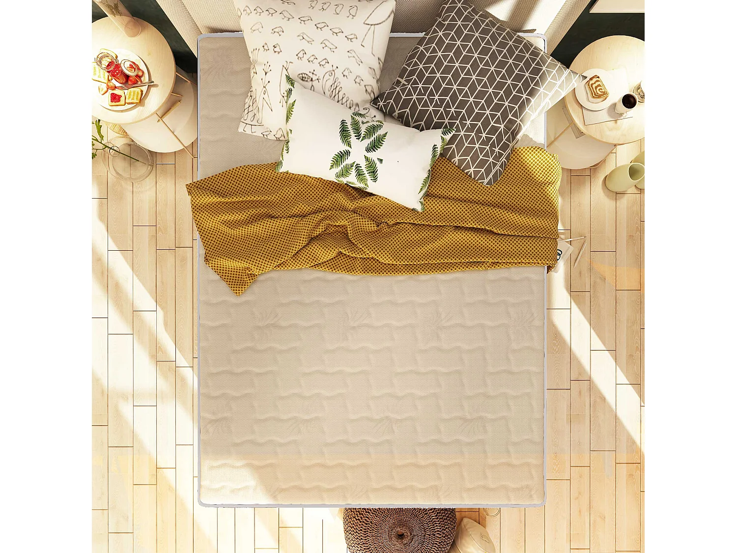 Materasso Molle e 5 Cm Memory Altezza 27 Cm Luxury Matrimoniale 160x190 cm