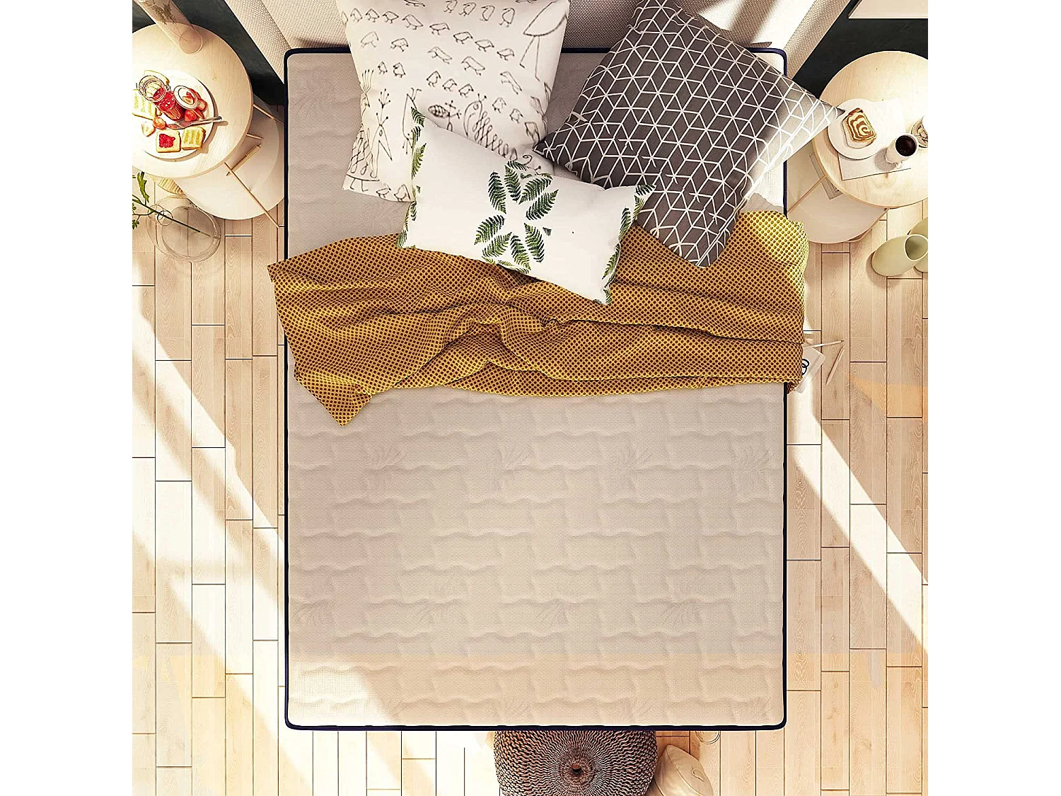 Materasso Alto 30 cm con 4 cm di Memory Foam - Buon Risveglio 140x200 cm