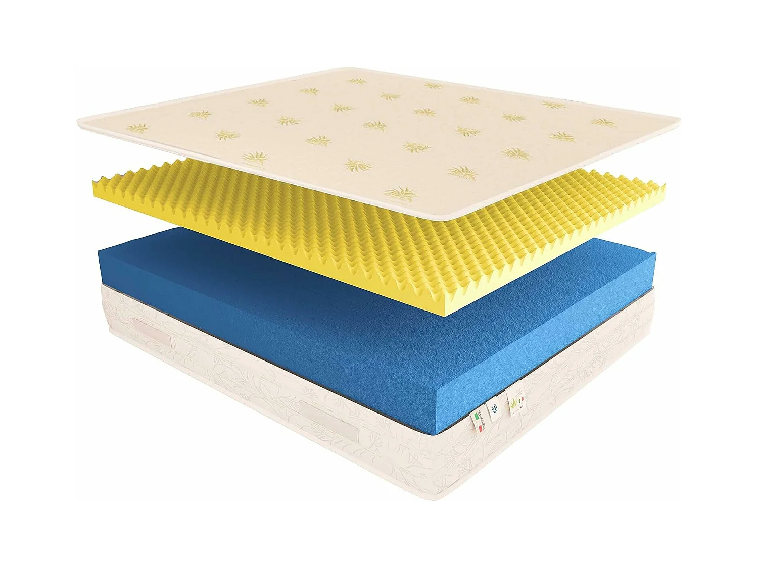 Materasso Memory 30 cm Duck Premium Plus con fodera Aloe Vera Matrimoniale misura 140x190 cm