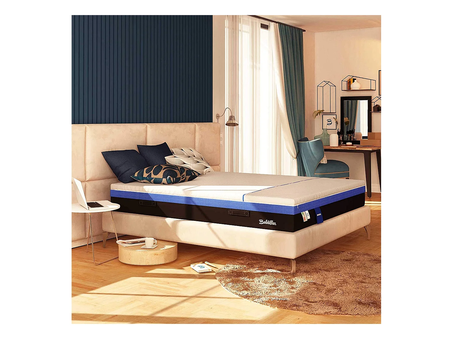 Materasso 1600 Molle e Memory 5 cm Hybrid Bros Matrimoniale misura 160x190 cm