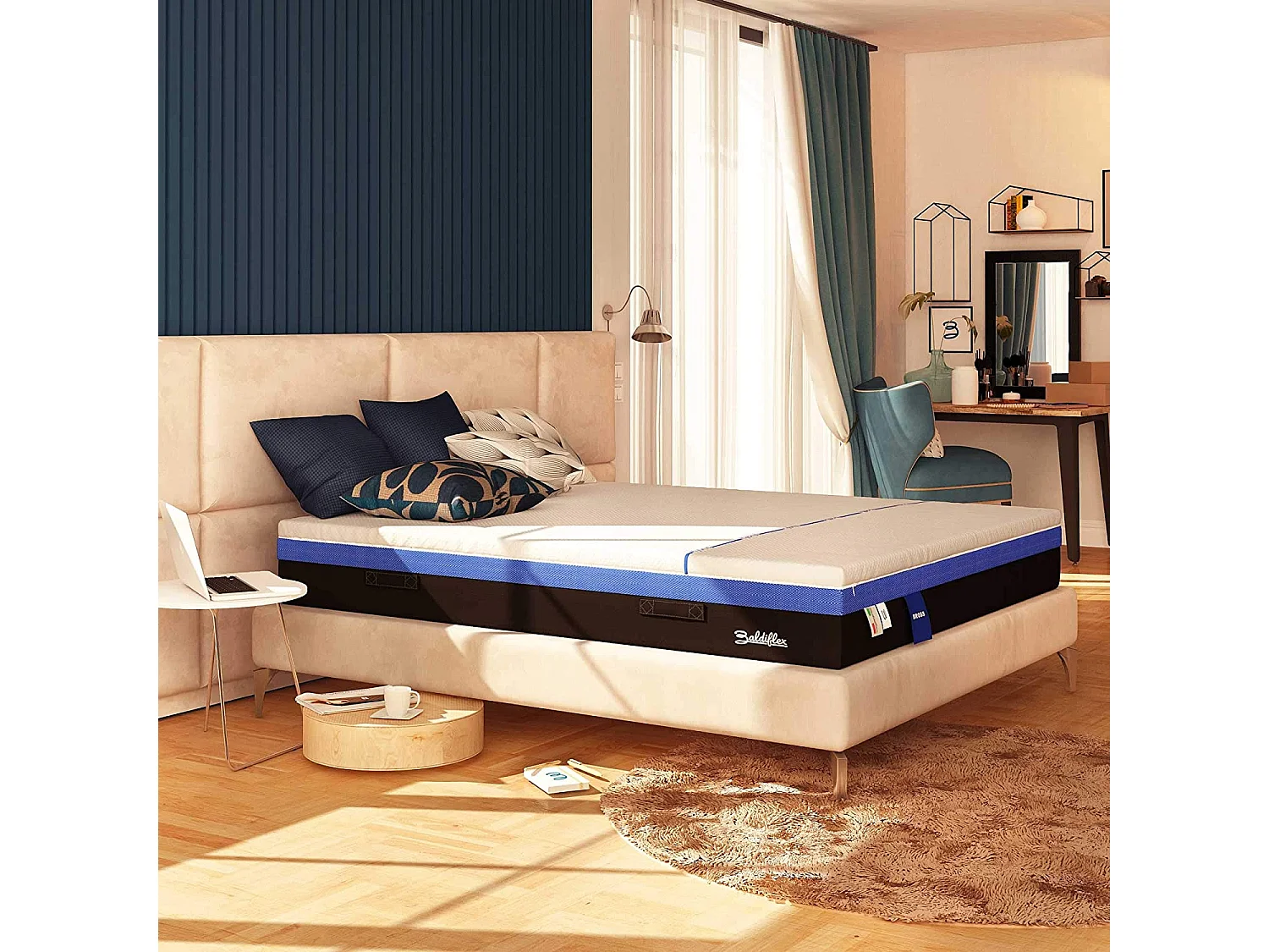 Materasso 1600 Molle e Memory 5 cm Hybrid Bros Matrimoniale misura 160x190 cm