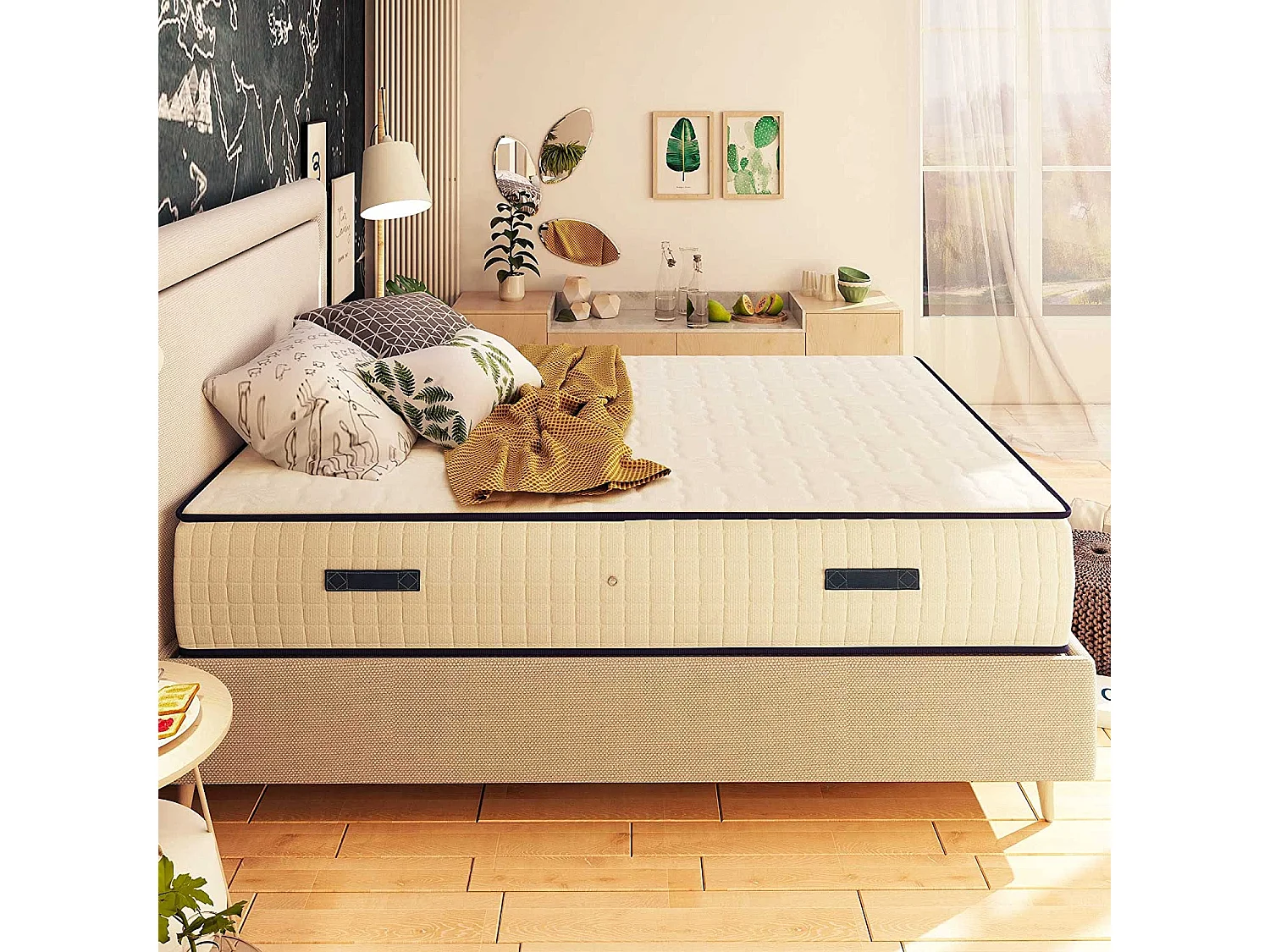 Materasso Alto 30 cm con 4 cm di Memory Foam - Buon Risveglio 90x200 cm