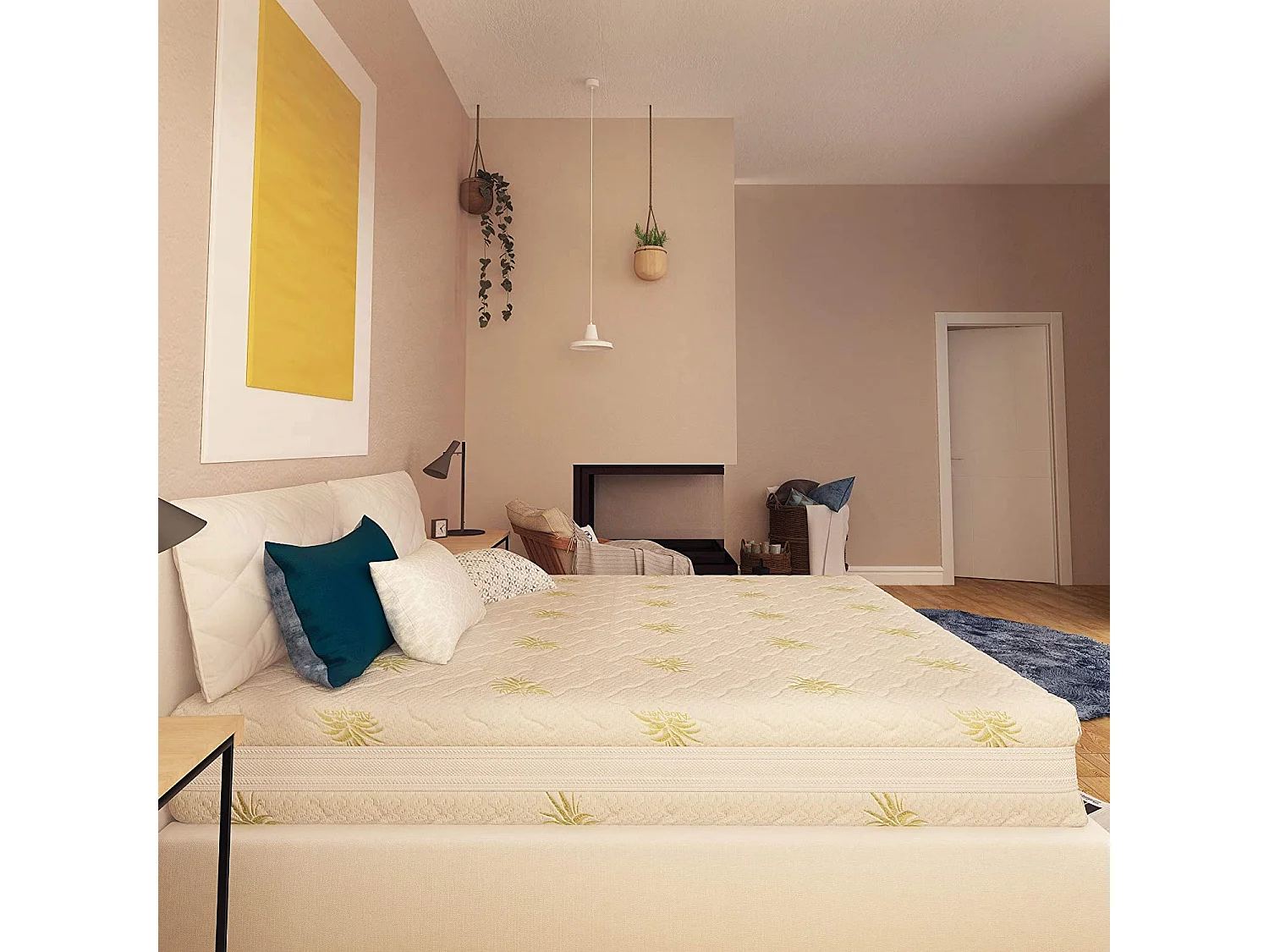 Materasso Memory Foam 4 Strati Alto 23 cm Super Top Singolo misura 100x200 cm