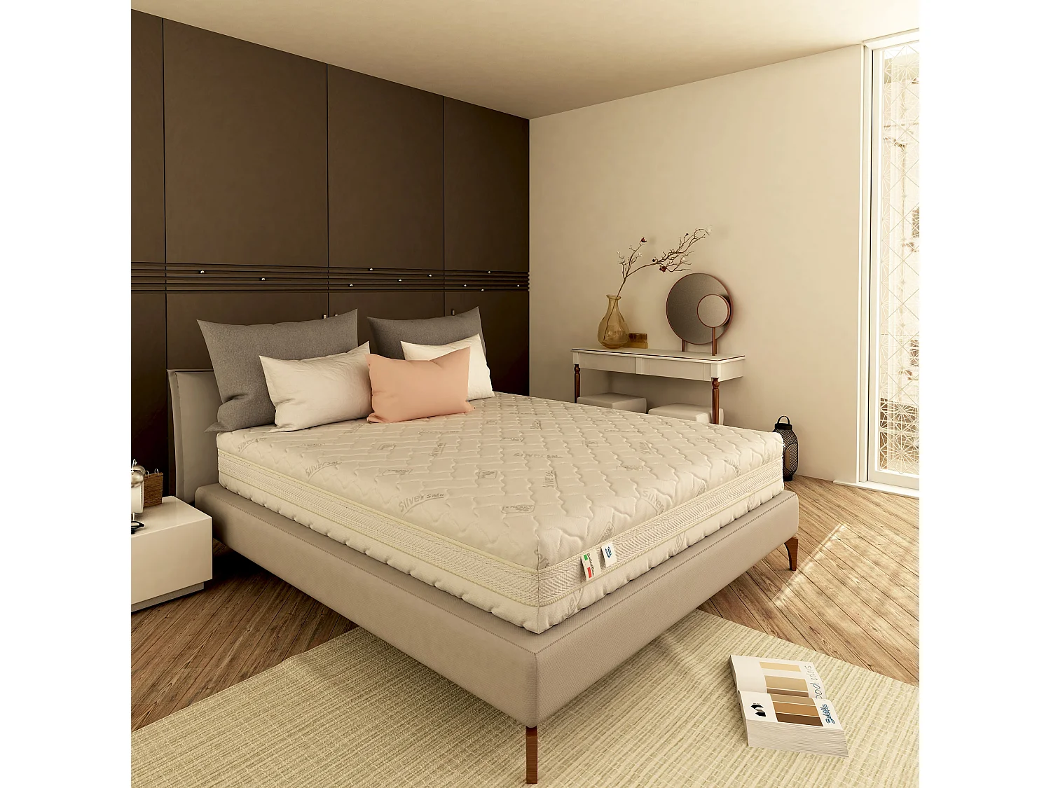 Materasso 3000 Molle e Memory 5 cm Matrimoniale misura 140x190 cm