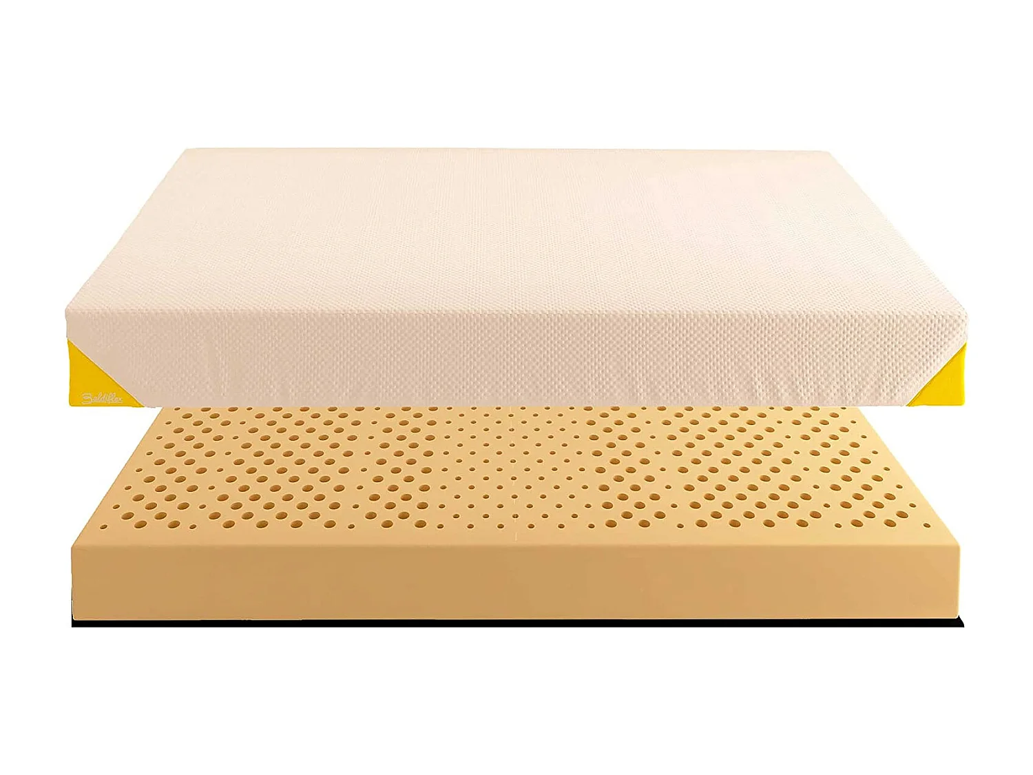 Materasso Lattice Natura Eco 18 cm con Fodera Sfoderabile in Cotone Naturale, Matrimoniale misura 140x190 cm