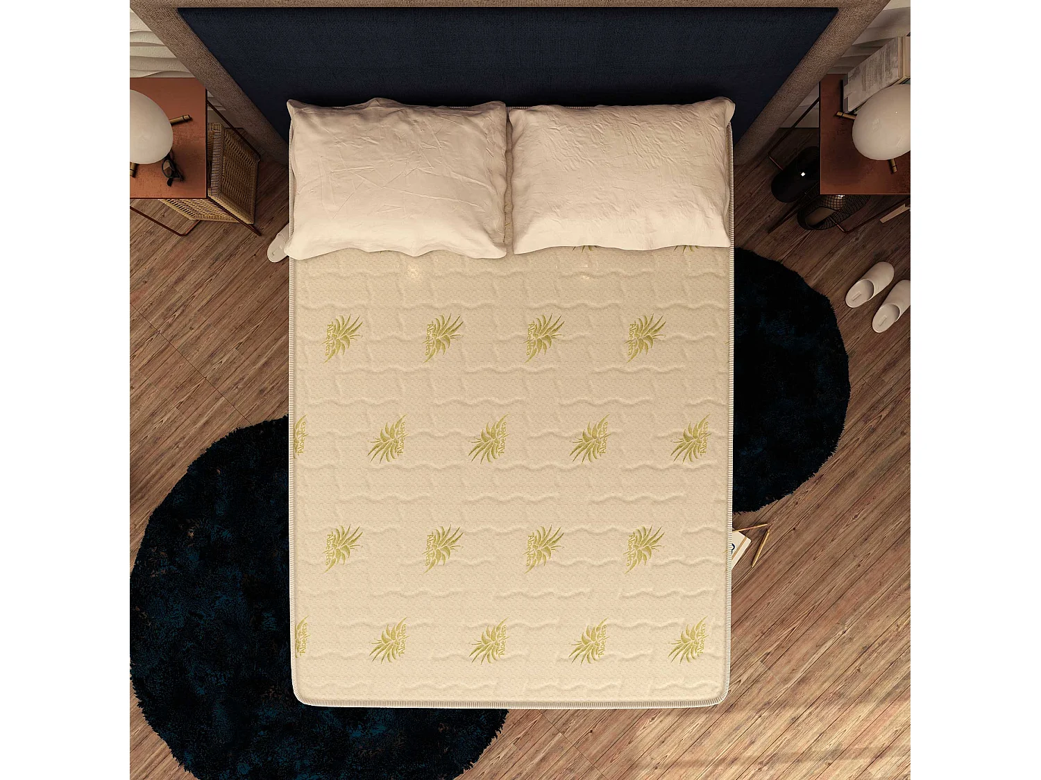 Materasso a Molle Ortopedico Medio Rigido Ortopedic H20 100% Made in Italy Matrimoniale misura 140x190 cm