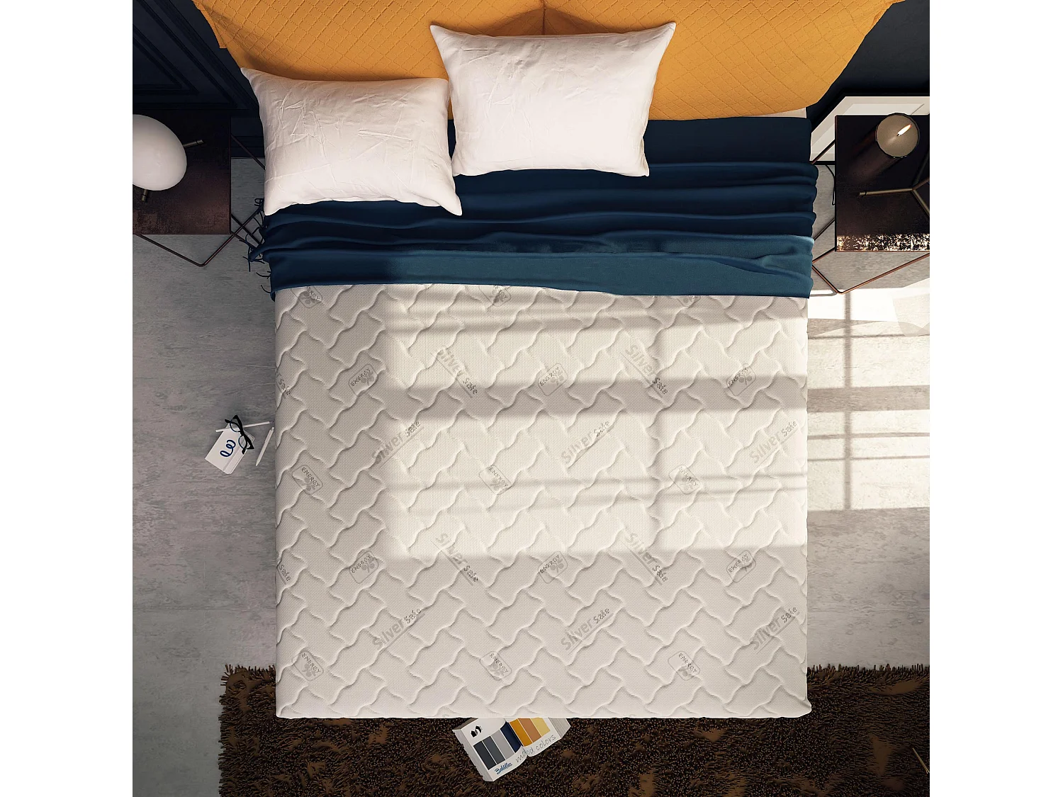 Materasso 800 Molle e Memory 5 cm Piazza e mezza misura 120x190 cm