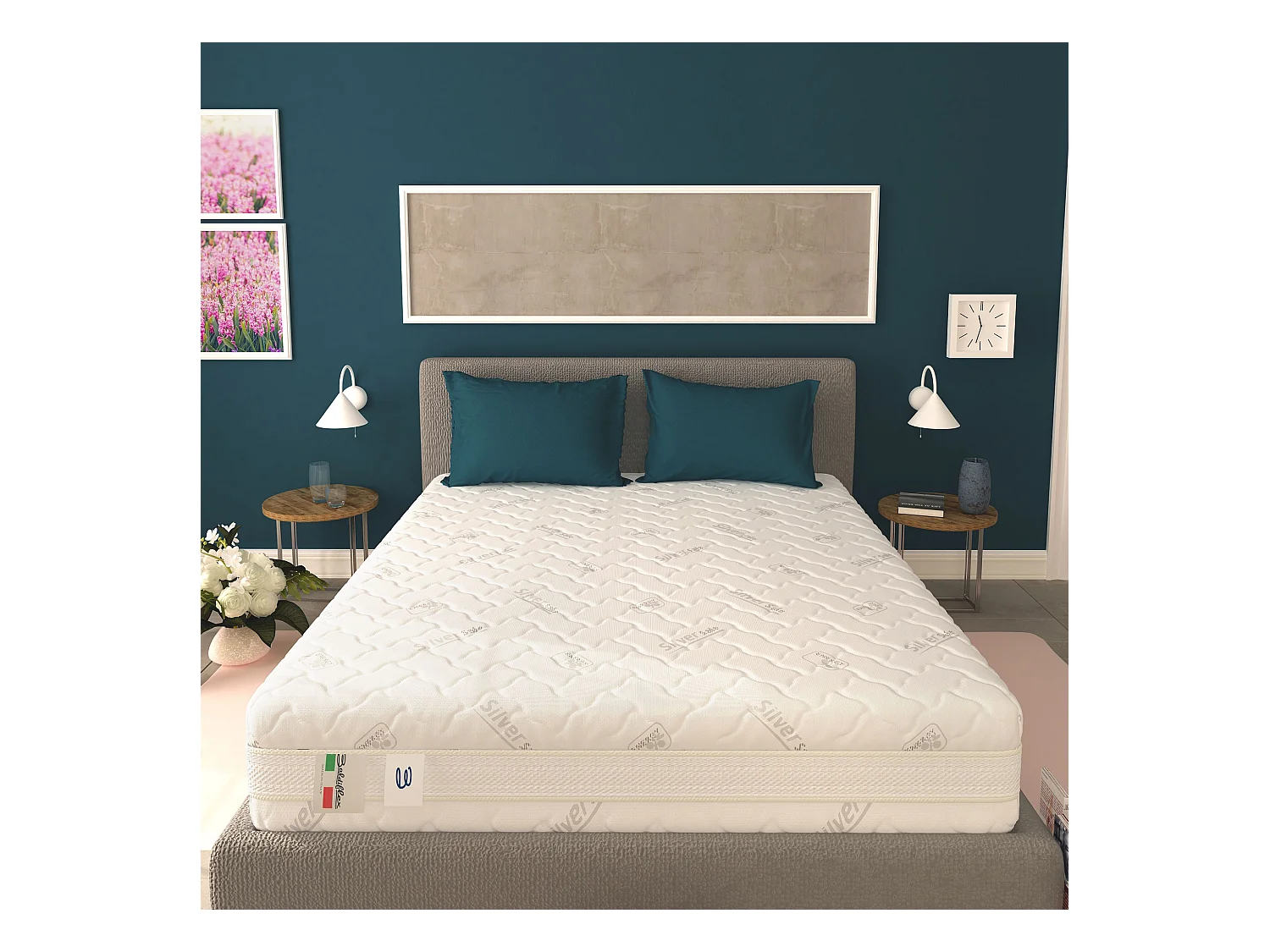 Materasso 700 Molle e Memory 5 cm Matrimoniale misura 170x190 cm