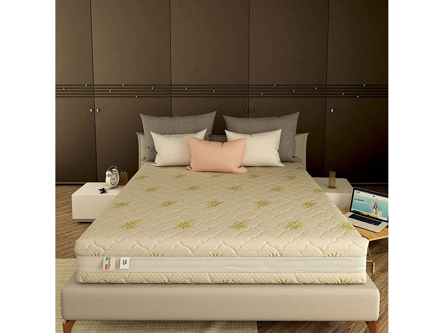 Materasso Matrimoniale Memory 3 Strati, 11 Zone Differenziate, Sfoderabile, Melodia 160x200 cm