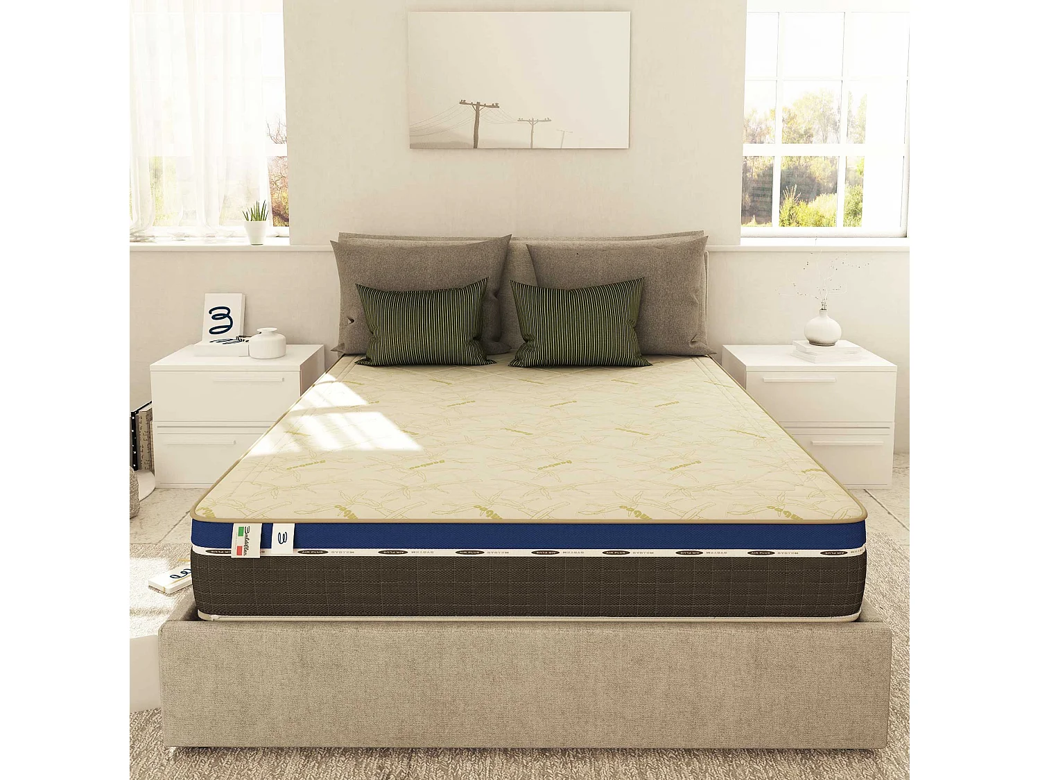 Materasso 700 Molle e Memory 5 cm Energy Matrimoniale misura 140x190 cm