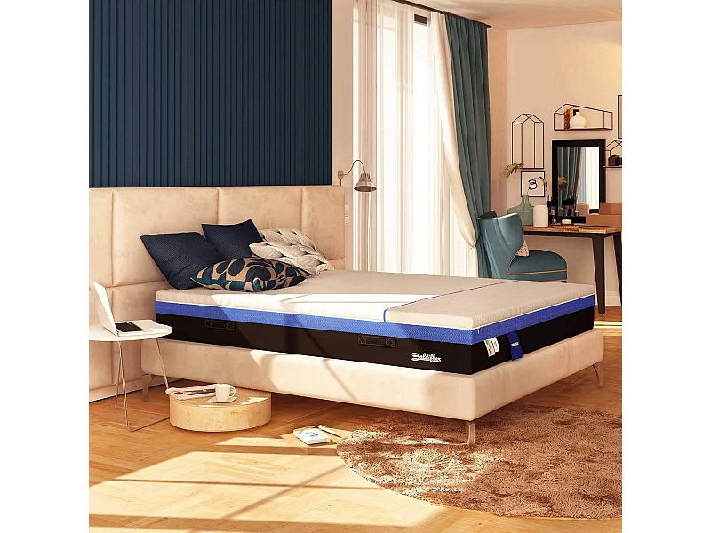 Materasso 3000 Molle e Memory 5 cm Hybrid Super Bros misura 160x200 cm